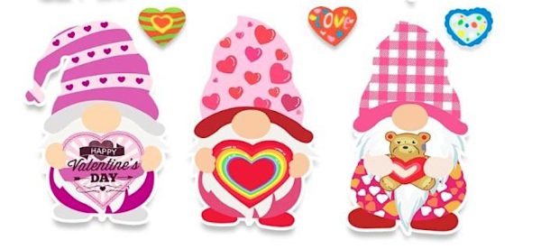 Valentine’s Day Wooden Gnome Refrigerator Magnet Craft @ Detroit Public Library (Jefferson)